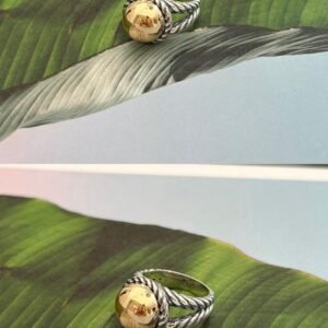 Anillo oro plata de compromiso