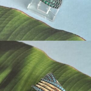 Anillo plata y oro Honduras