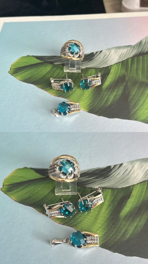 2145 azul - Joyeria oro plata por mayor Miami 1