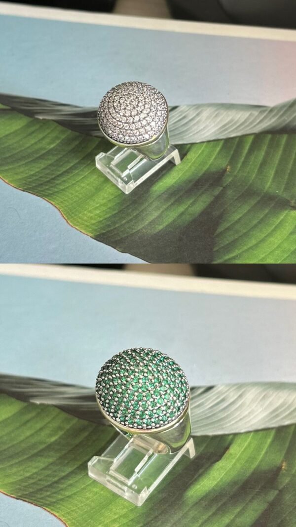 Anillo engaste circones 1 Joyeria oro plata por mayor Miami 2181 - Joyeria oro plata por mayor Miami 1