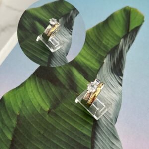 Anillo plata oro Clearwater