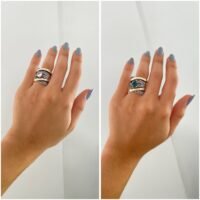 Anillo plata oro florida